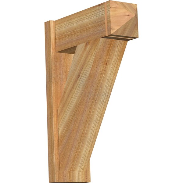 Ekena Millwork Traditional Rough Sawn Arts and Crafts Outlooker, Western Red Cedar, 8"W x 22"D x 30"H OUT08X22X30TRA03RWR - main
